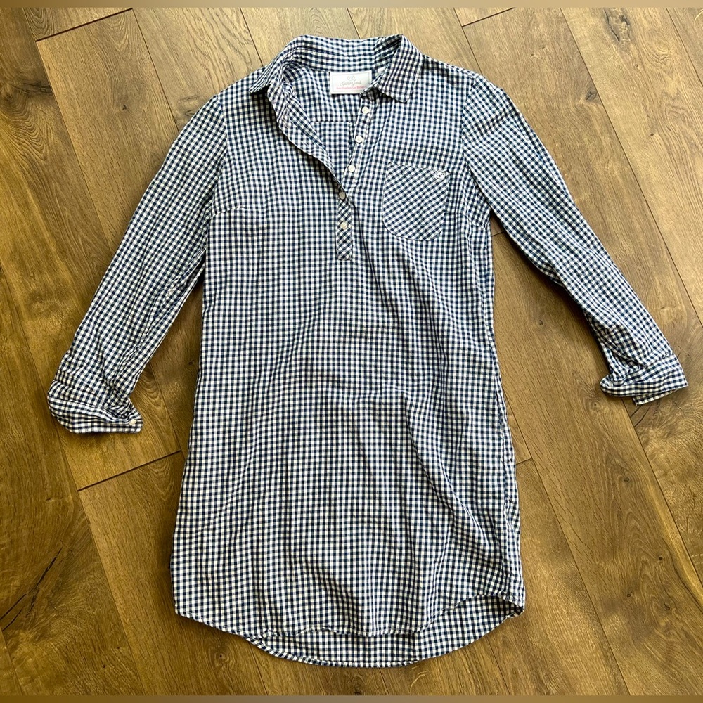 Lauren James Gingham Shirt Dress